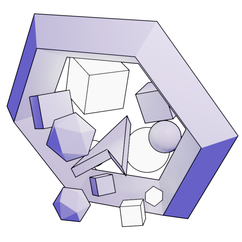 A 3d graphic that implies jumpscare